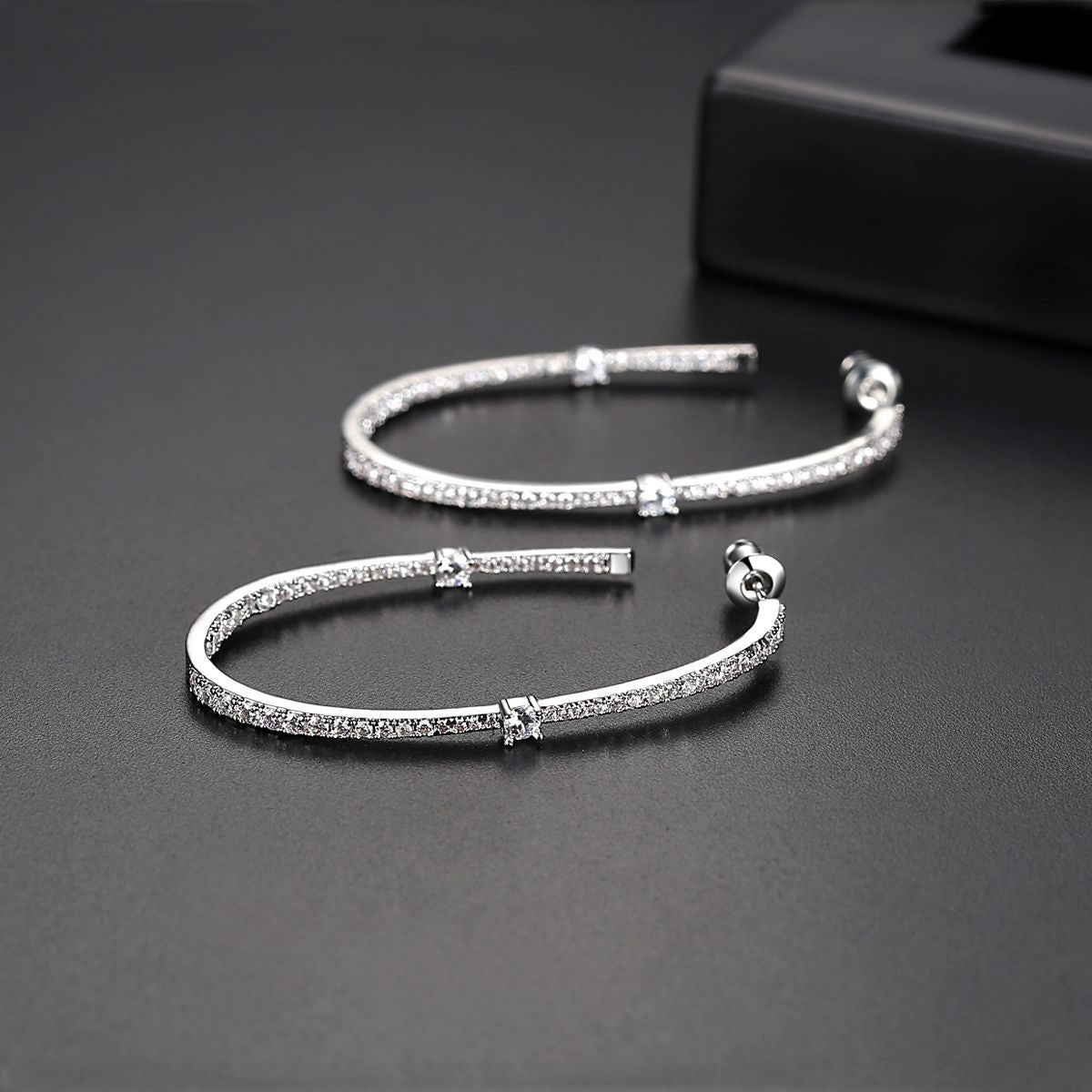 Italo Big Hoop Earrings For Women Sterling SIlver Earrings