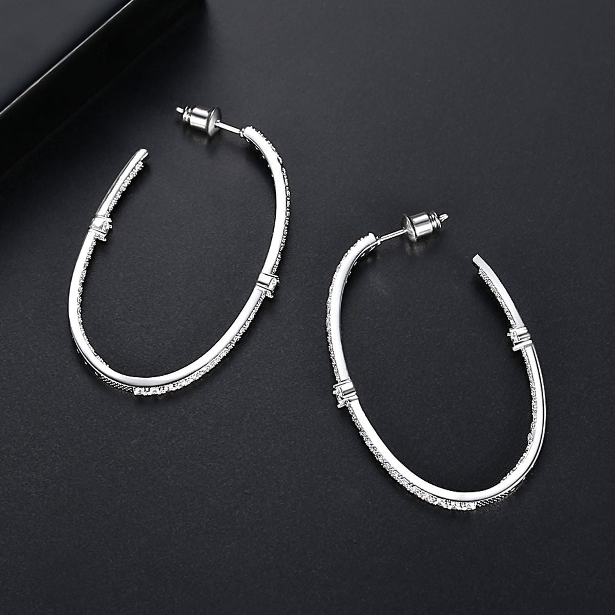 Italo Big Hoop Earrings For Women Sterling SIlver Earrings