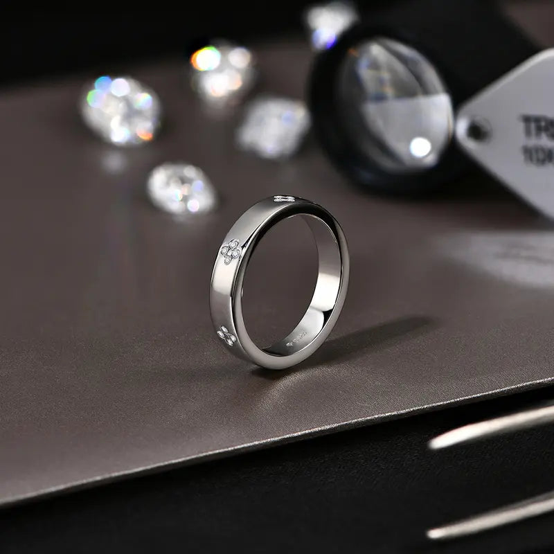 Synthetic Moissanite Ring