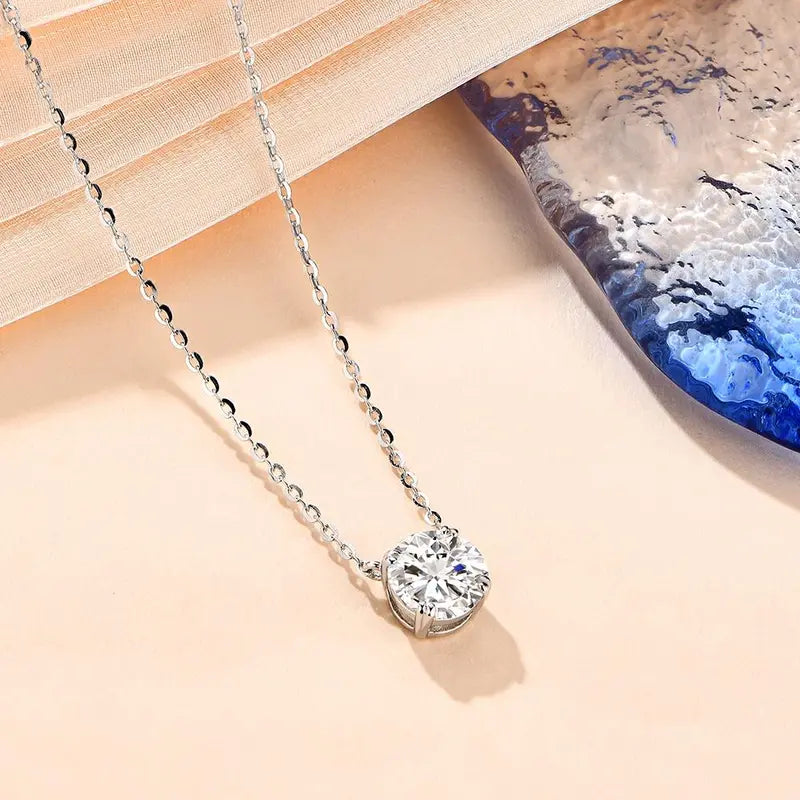 Synthetic Moissanite Necklaces