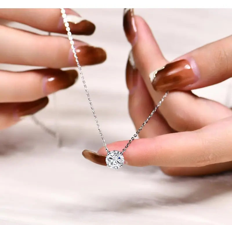 Synthetic Moissanite Necklaces