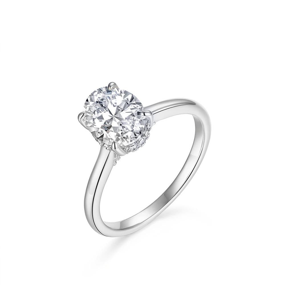 Color Lab-Created Moissanite Ring