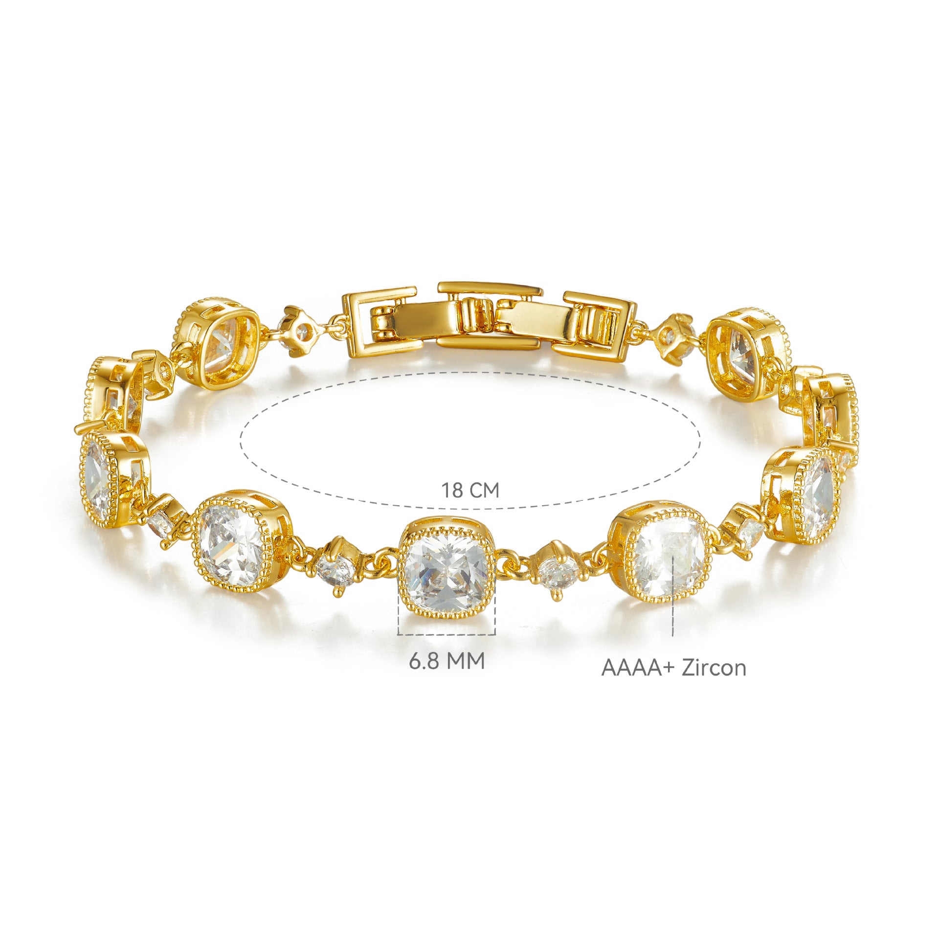 Bracelet studded with stones