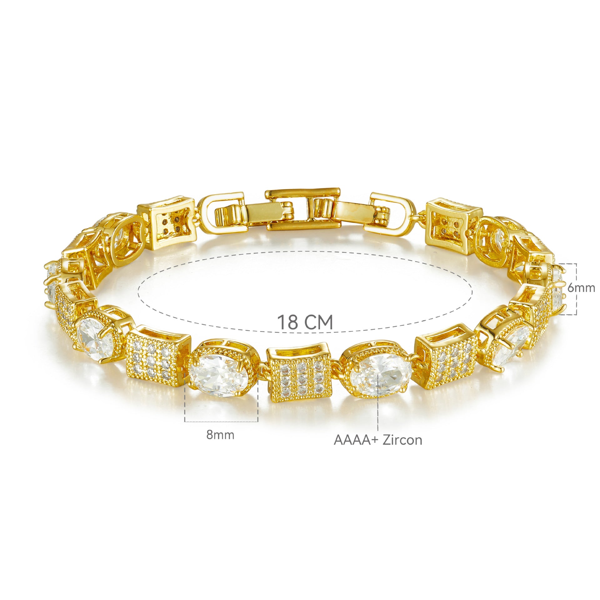 Bracelet studded with stones