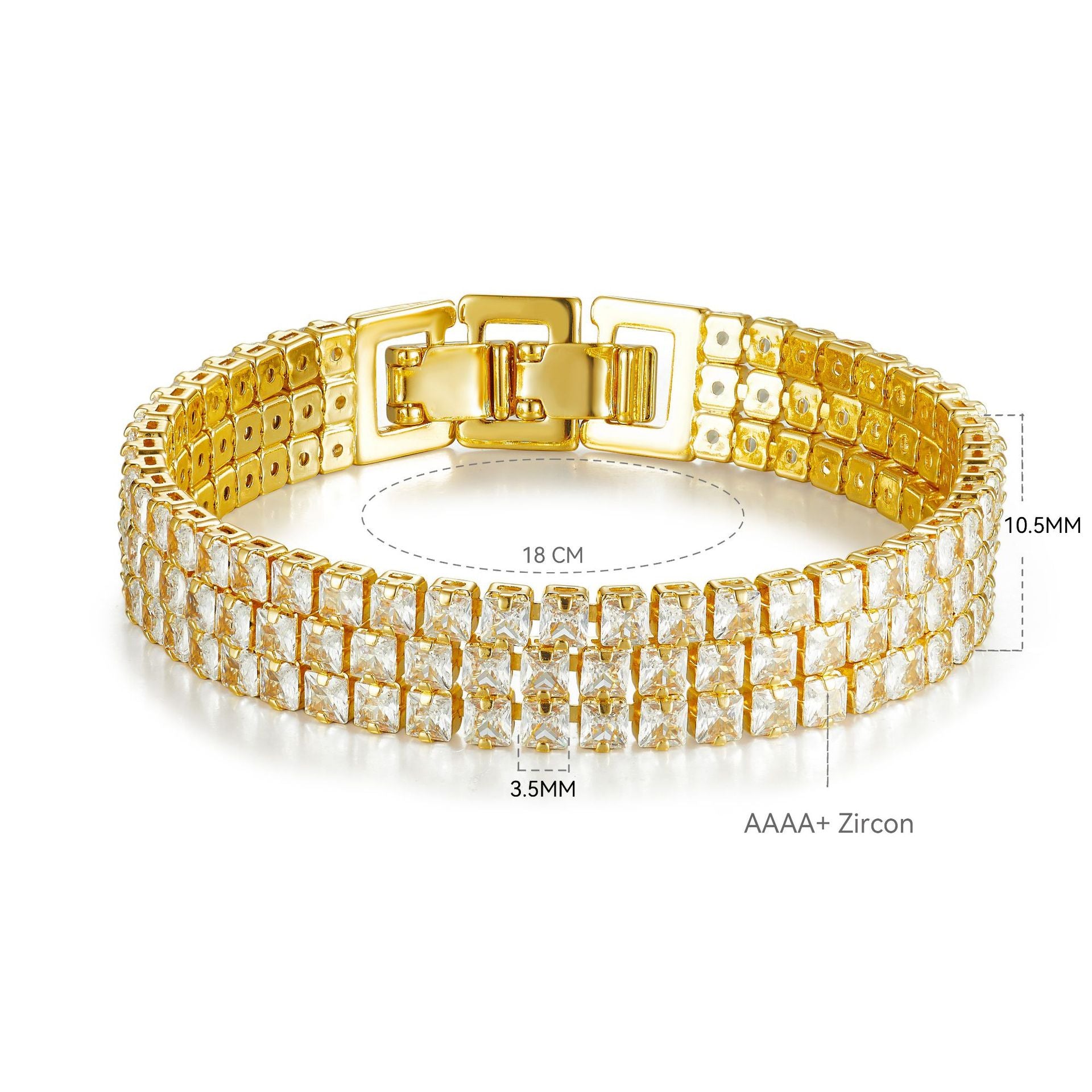 Bracelet studded with stones