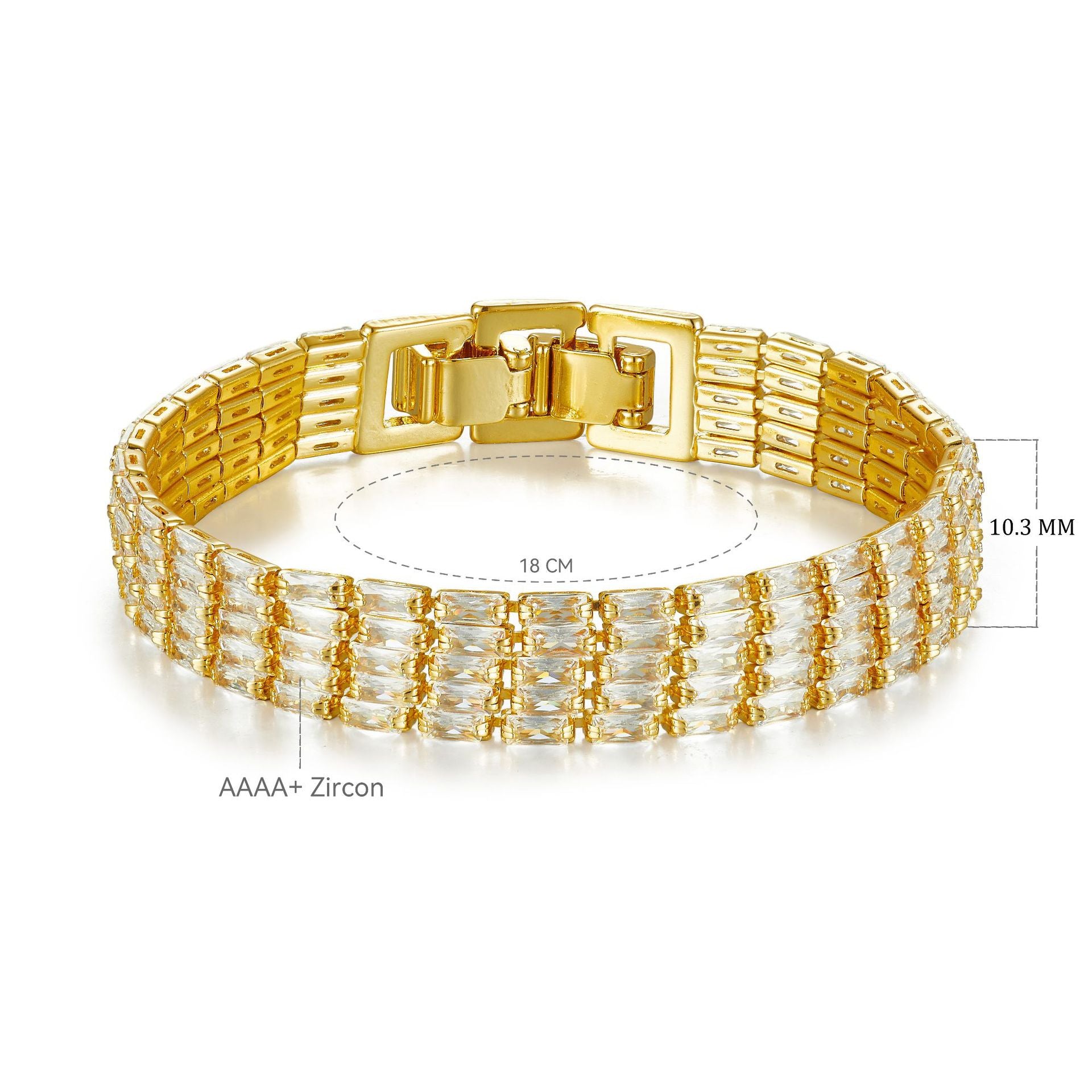 Bracelet studded with stones