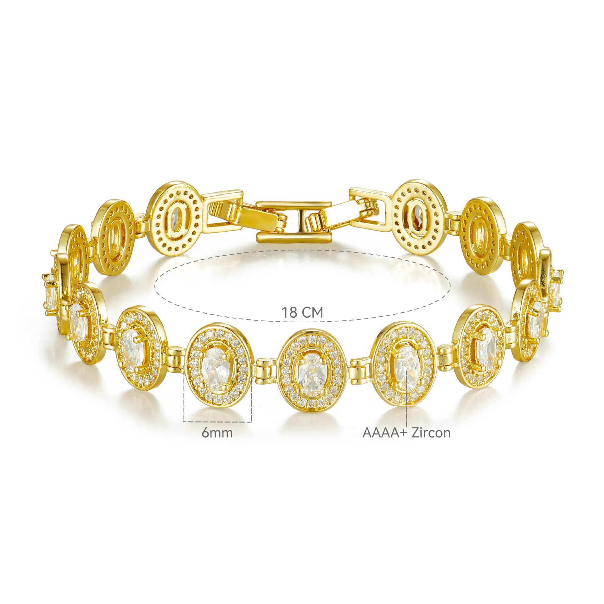 Bracelet studded with stones