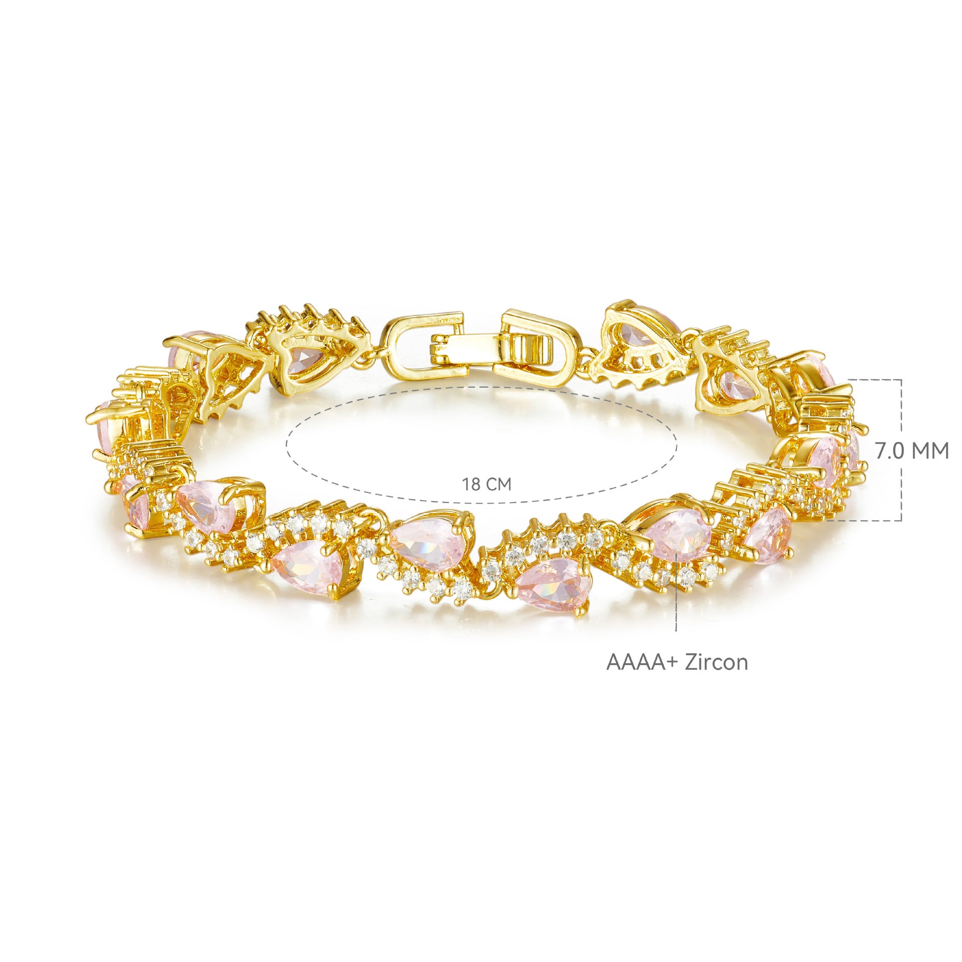 Bracelet studded with stones