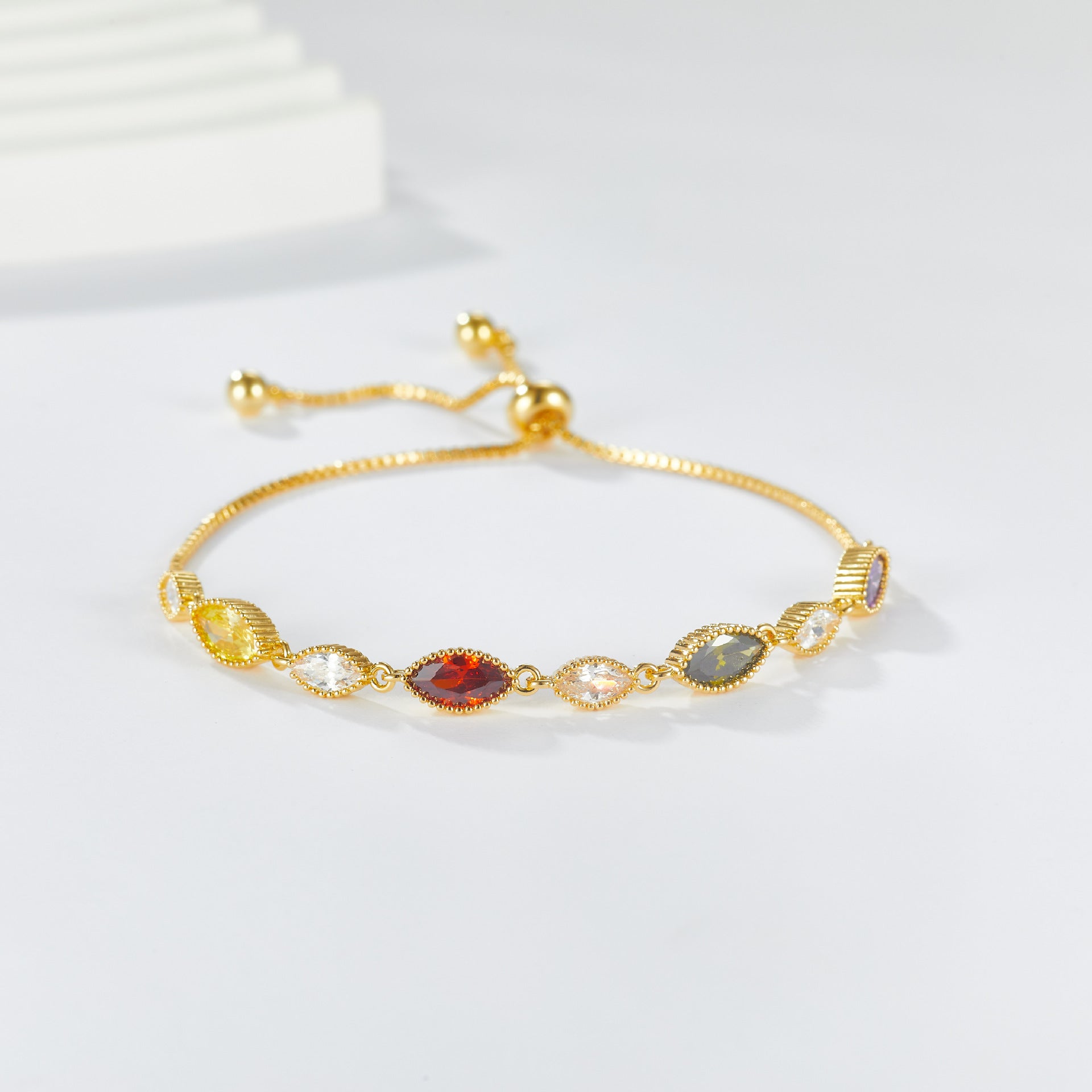 Bracelet studded with stones