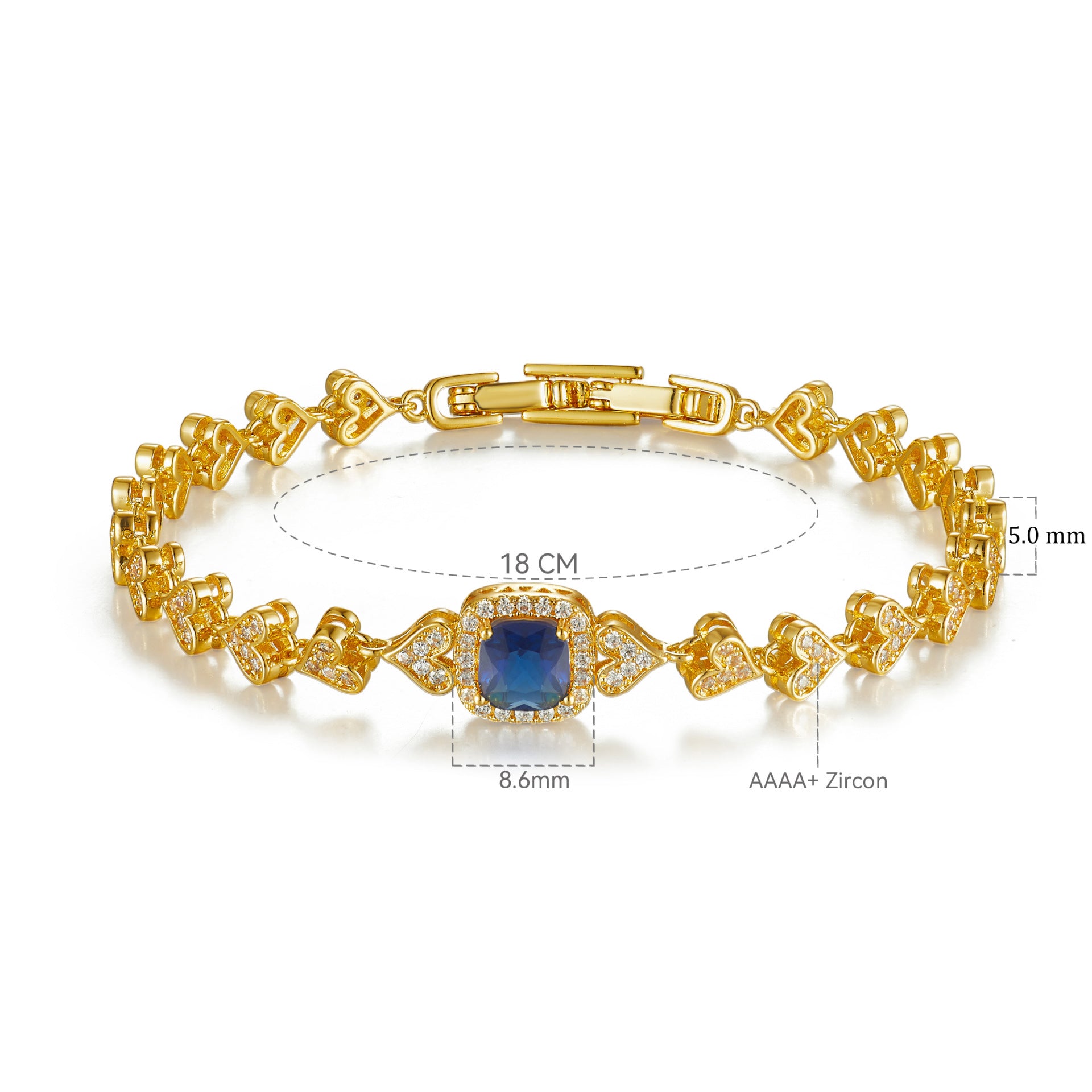 Bracelet studded with stones