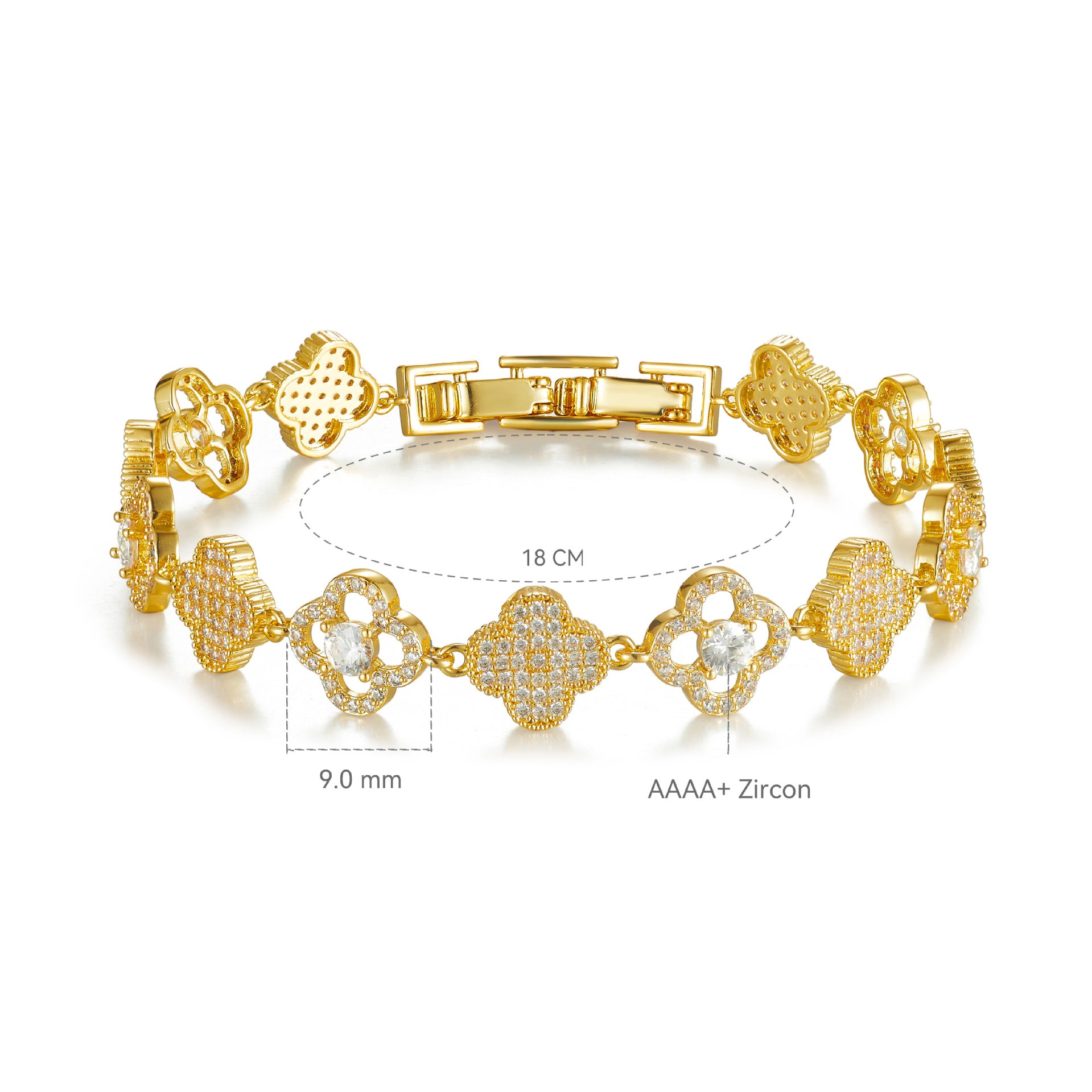 Bracelet studded with stones