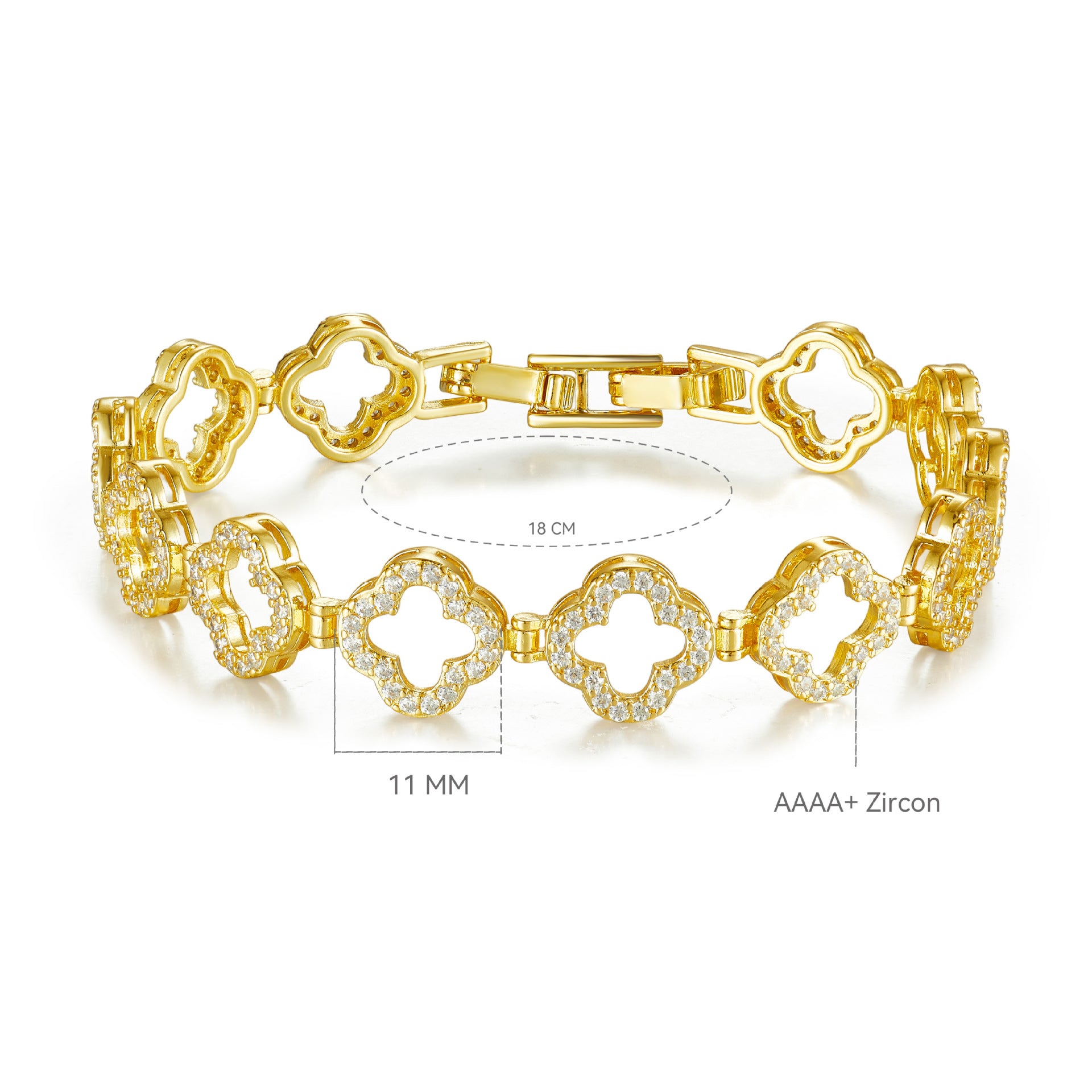 Bracelet studded with stones