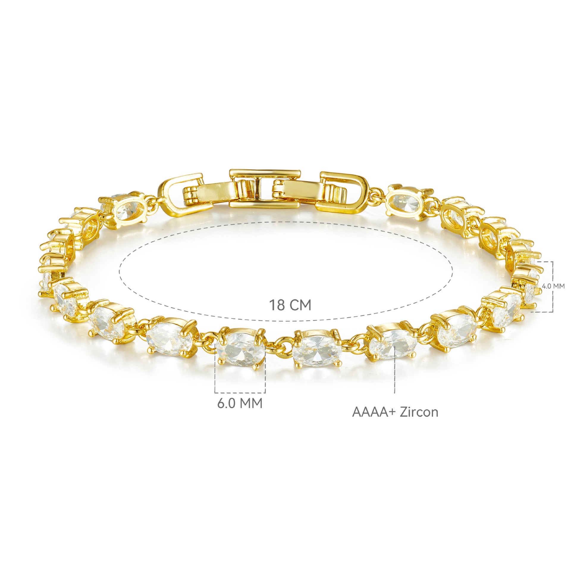 Bracelet studded with stones