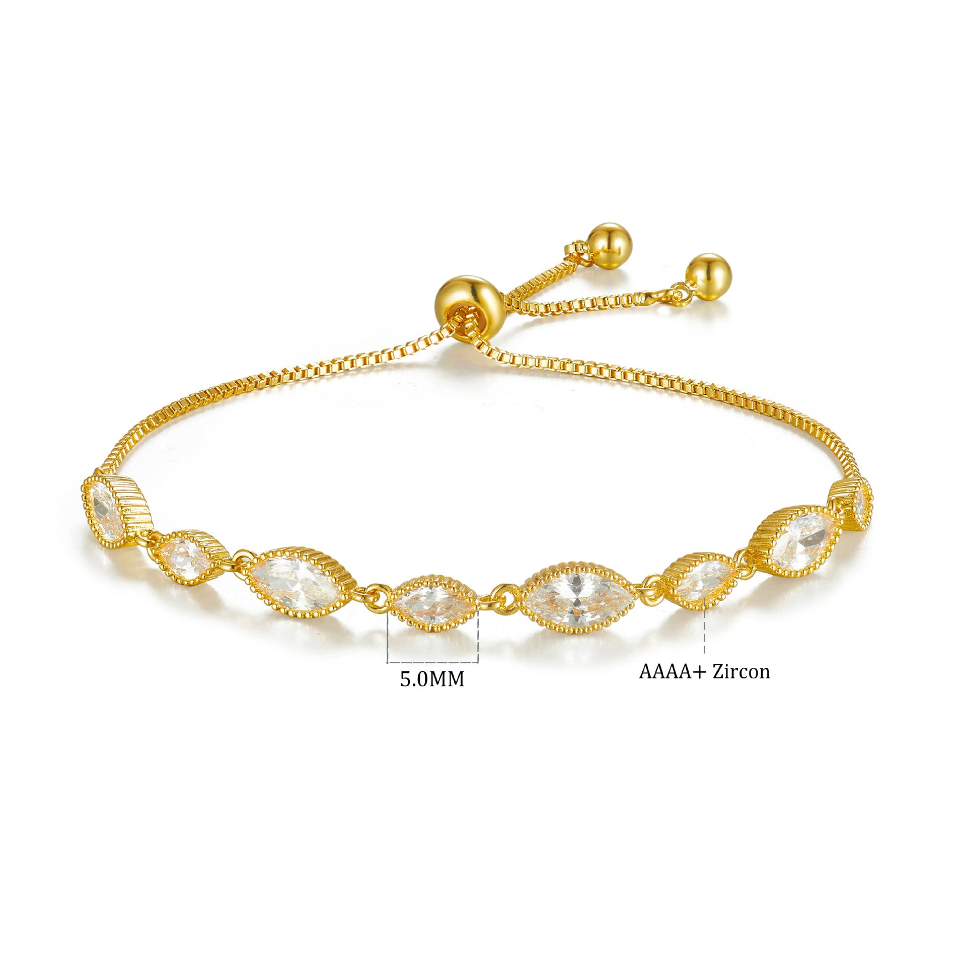 Bracelet studded with stones