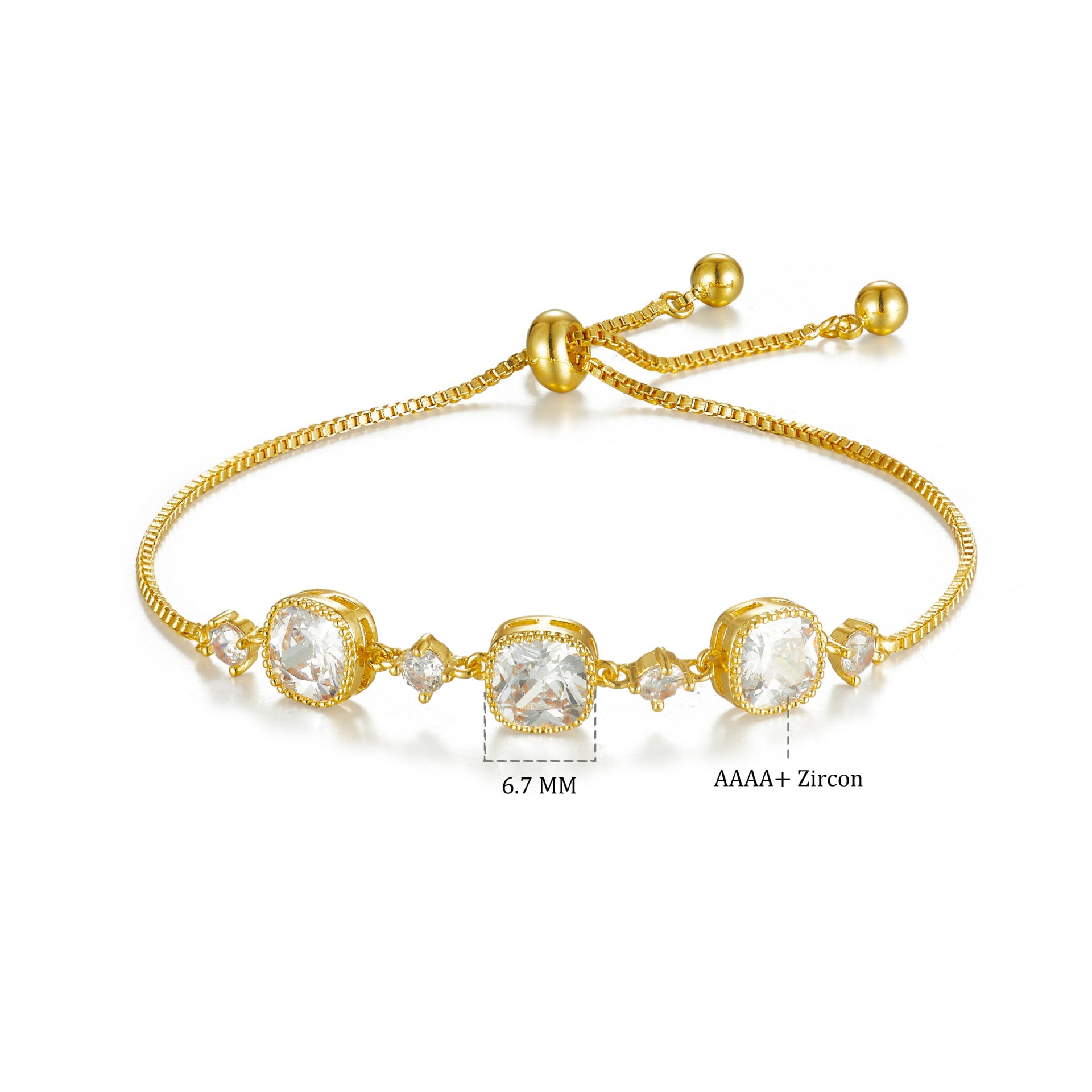 Bracelet studded with stones